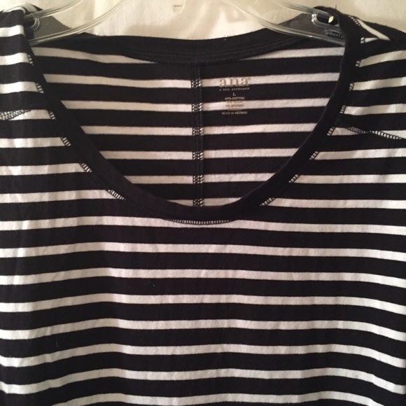 ANA Lg black/white stripe tunic - Picture 2 of 2